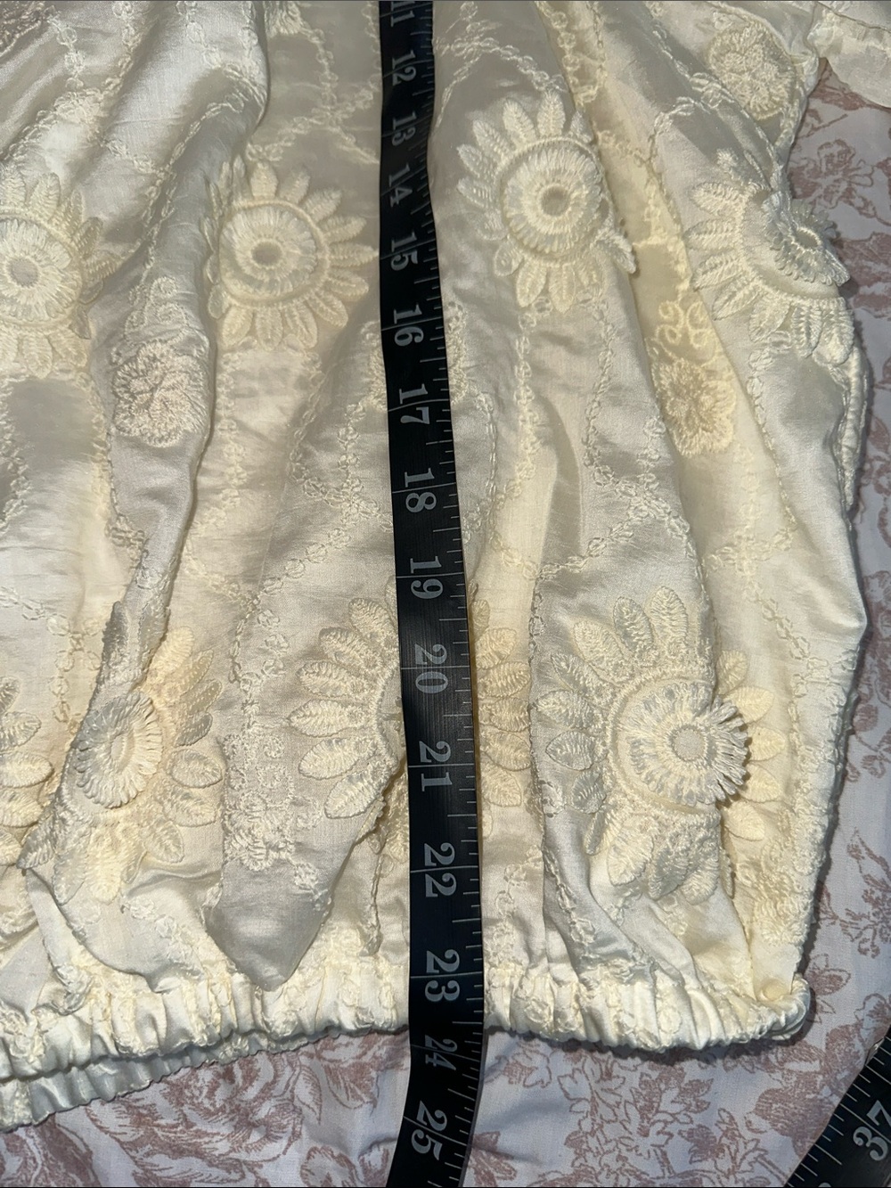 Cream Embroidered Peasant Tunic Top - Picture 11 of 11